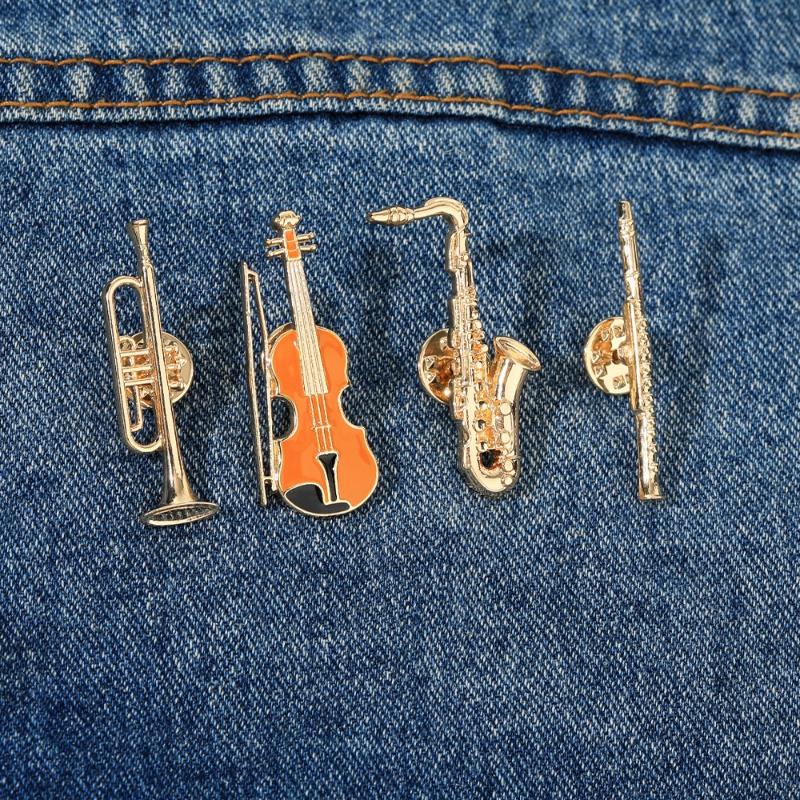 Musical Instrument In Orchestra - Badge d'orchestre symphonique, 1 pièce, Instruments