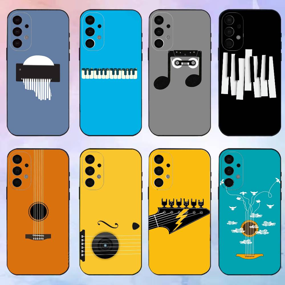 Musical Instrument Quotes - Coque de téléphone minimaliste à motif