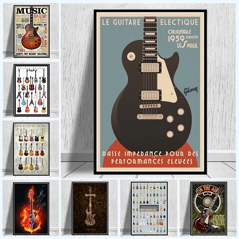 Musical Instrument Quotes - JettingCollection-Affiche de peinture sur toile avec