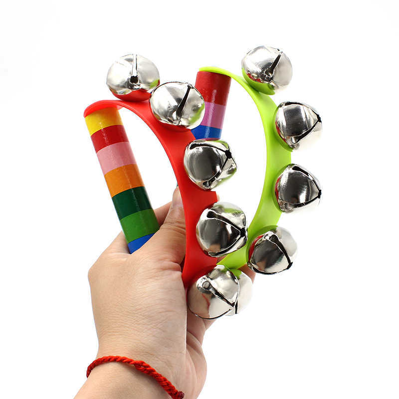 Musical Instrument You Shake - Grelots arc-en-ciel à main, instruments de