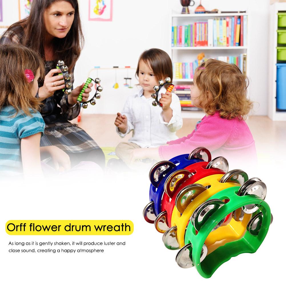 Musical Instrument Rattle - 4 pièces tambourin Jingles hochet cloche