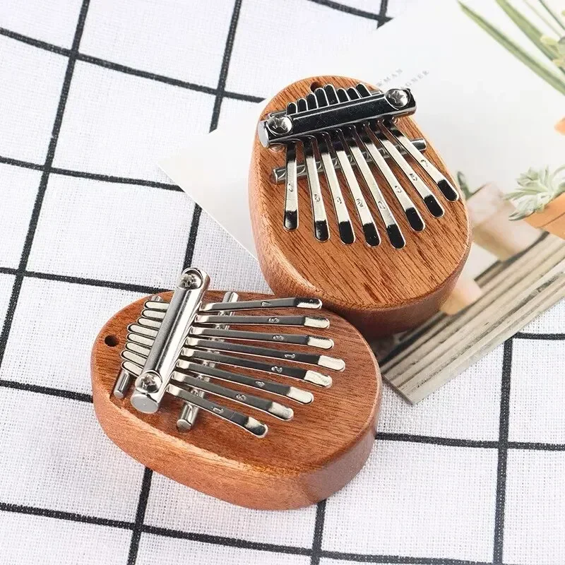 Musical Instrument Names - Mini piano à pouces en bois,