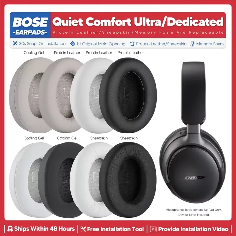 Bose Headphone Qc Ultra - Coussinets d'oreille de remplacement pour casque