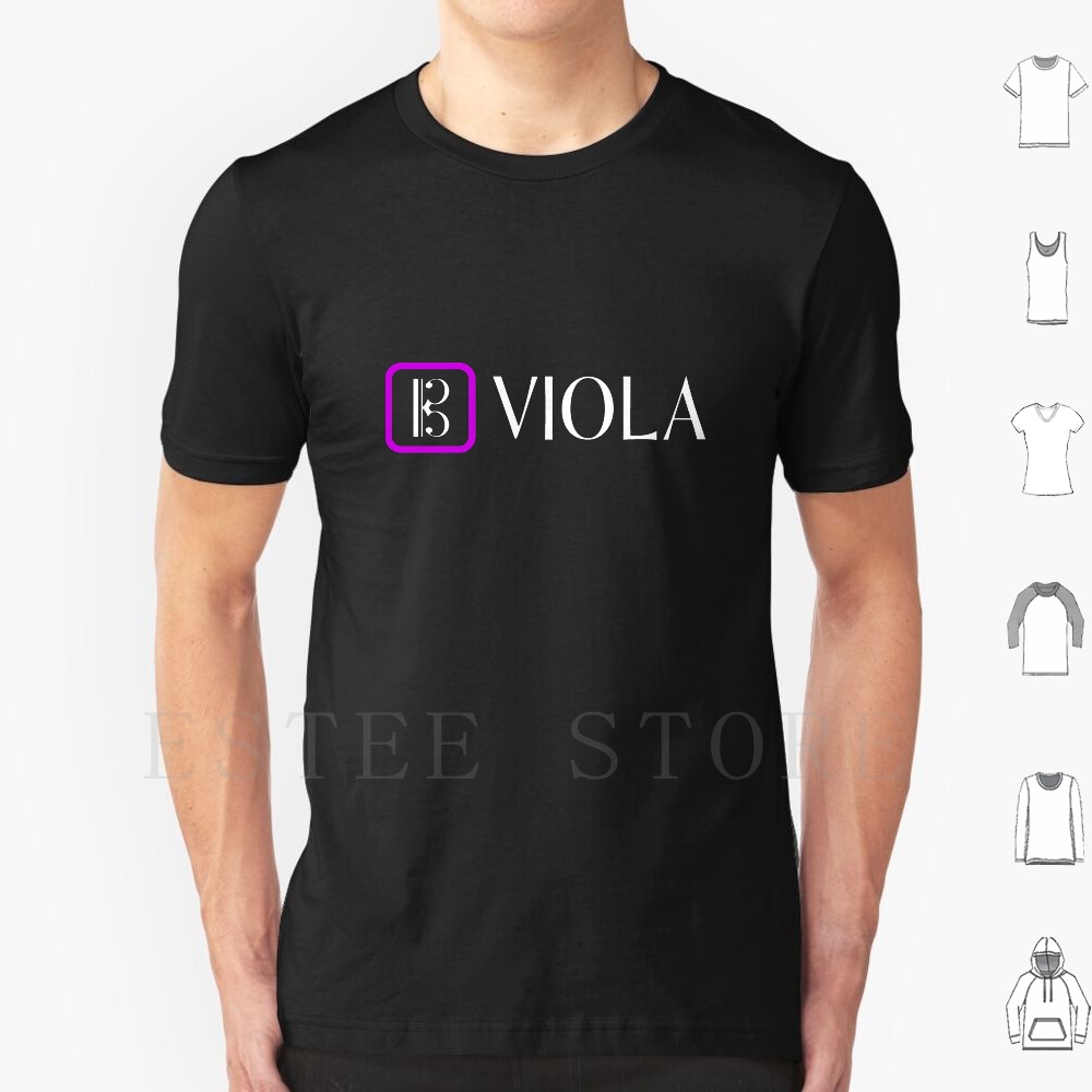 Musical Instrument In Orchestra - Viola : Clé Alto (violet) t-shirt