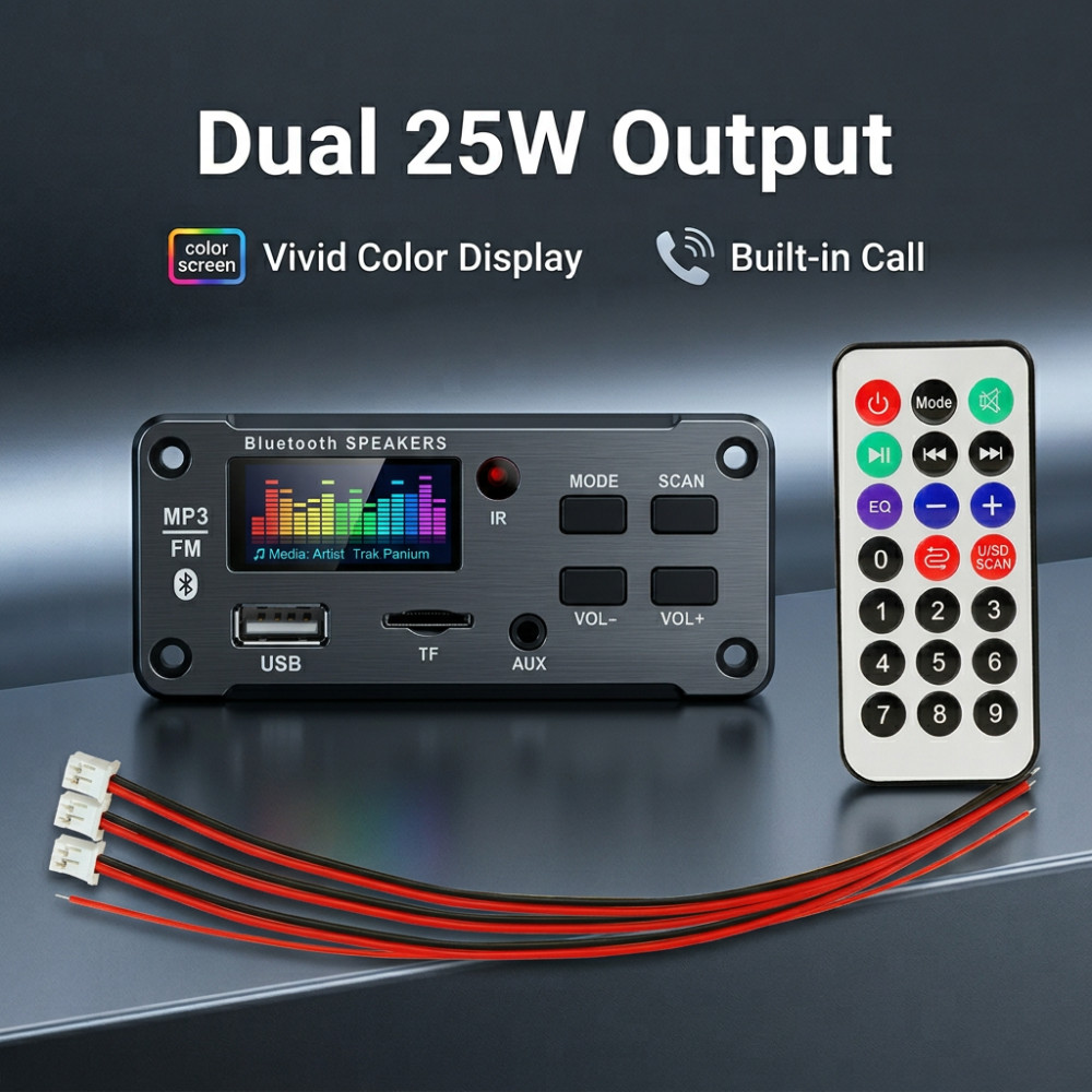 Musical Instrument Amplifier - Amplificateur Bluetooth 50W, décodeur MP3 WMA