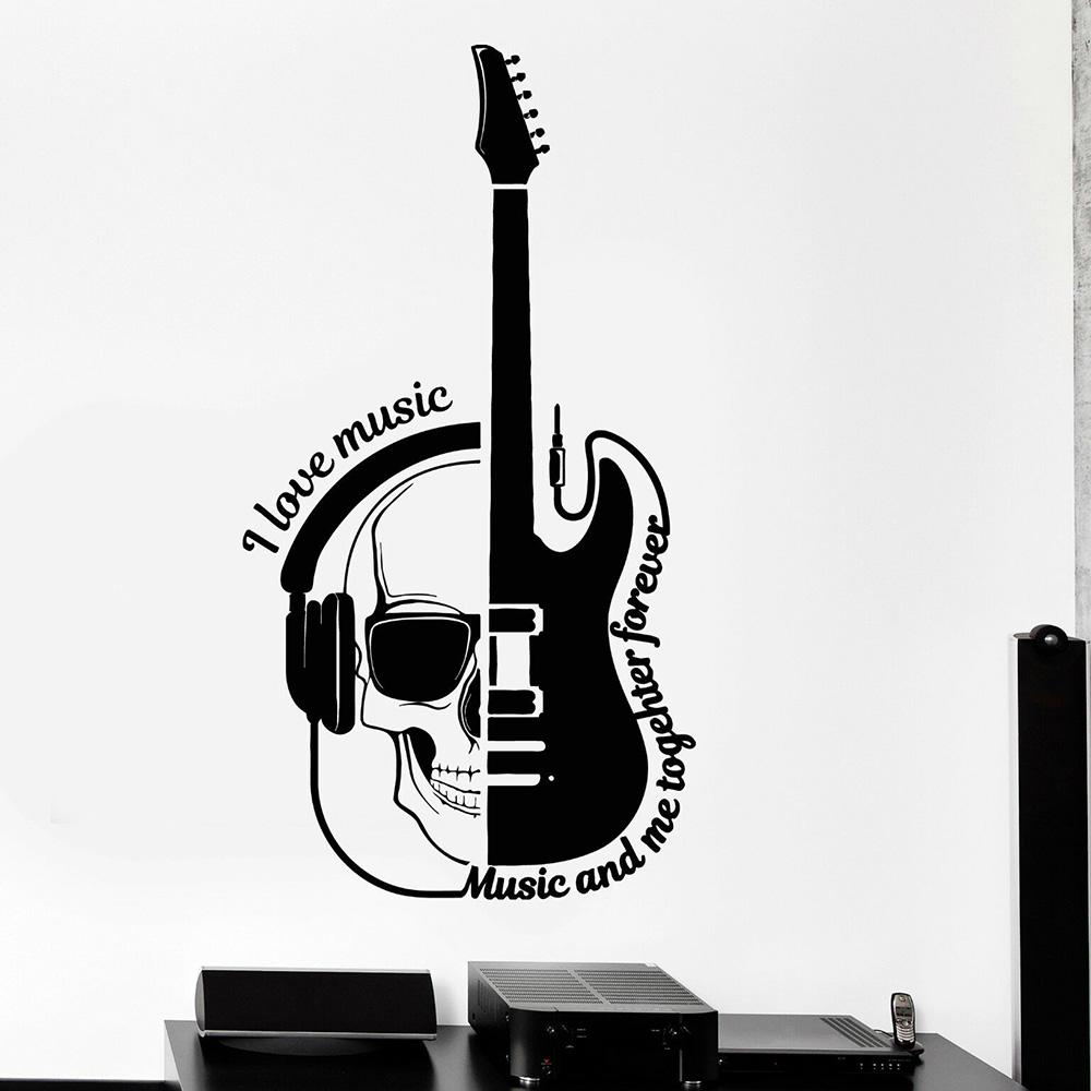 Musical Instrument Quotes - Autocollant mural en vinyle Notes de