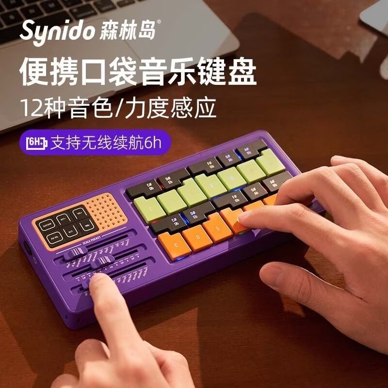 Musical Instrument Names - Clavier musical de poche Synido Scale,