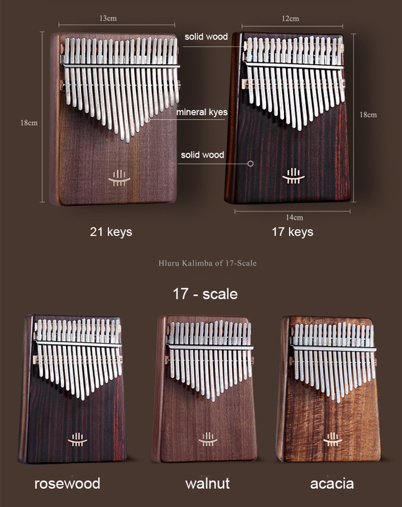 Hluru-Piano à pouce en bois ma - Musical Instrument Names avis et prix