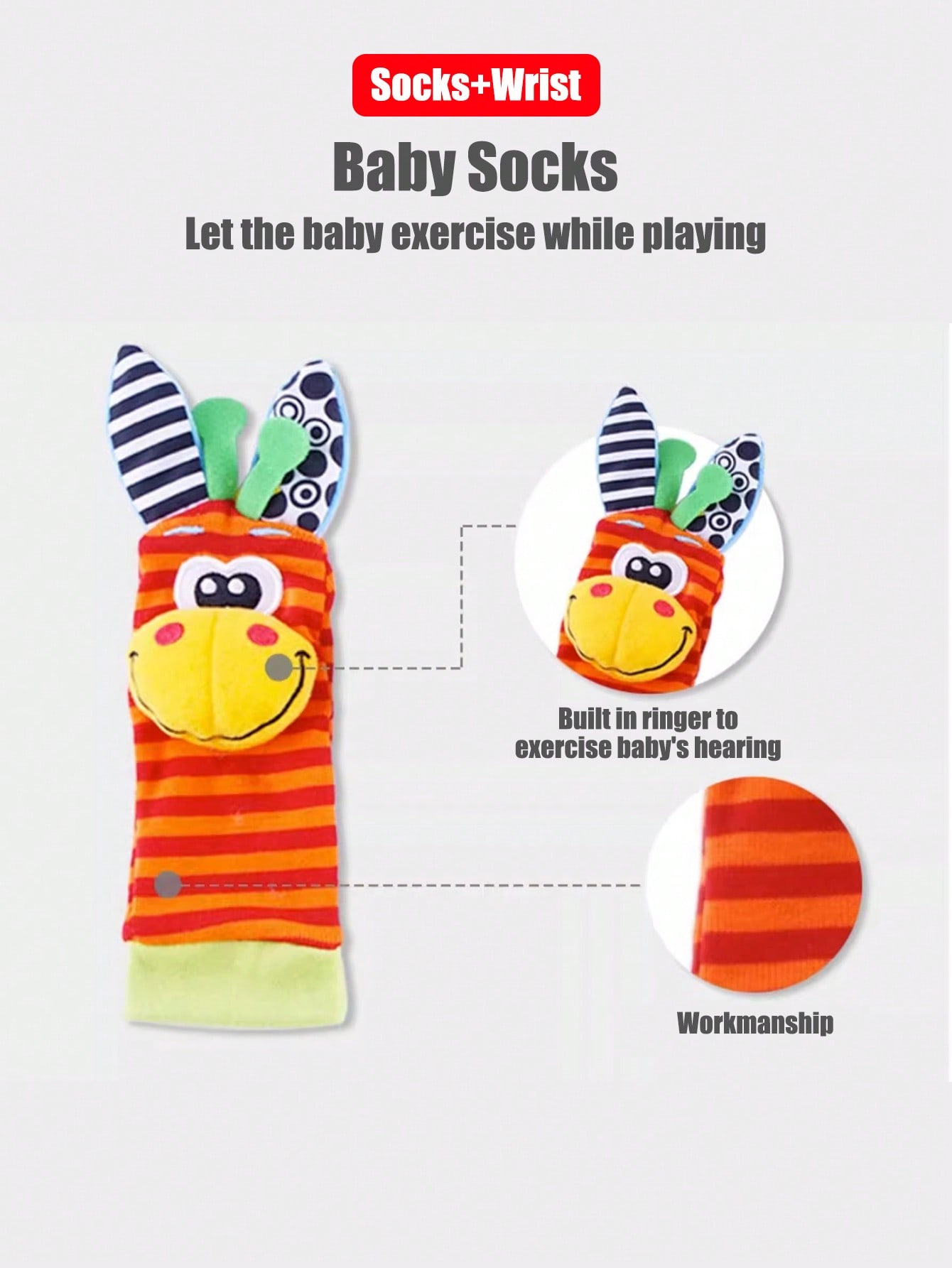Chaussettes hochet au poignet  - Musical Instrument Rattle avis et prix