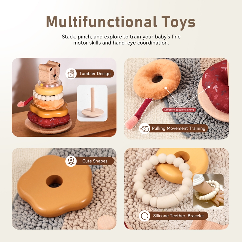 Hochet en coton pour enfants d - Musical Instrument Rattle avis et prix