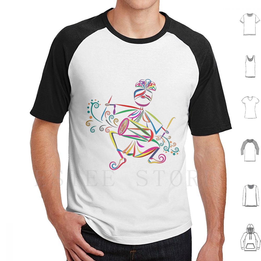 Dhol joueur t-shirt bricolage  - Musical Instrument In India avis et prix